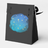 Night Sky Stars Space Fantasy Party Geschenkschachtel (Rückseite)