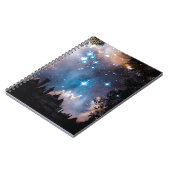 Night Sky Stars Tree Castle Notizblock (Linke Seite)