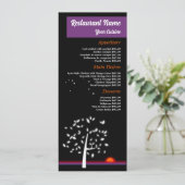 Night Sky Sun, Restaurant Slimline Menükarte (Stehend Vorderseite)