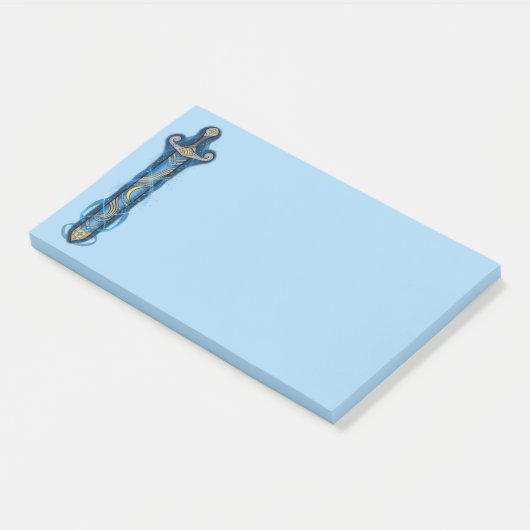 Night Sky Sword Post-it Klebezettel (angewinkelt)