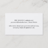 Night Sky | Tarnfarben Visitenkarte (Rückseite)