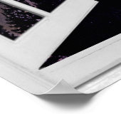 Night Sky View Trompe l'oeil Fake Window Poster (Ecke)