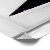 Night Sky View Trompe l'oeil Fake Window Poster (Ecke)