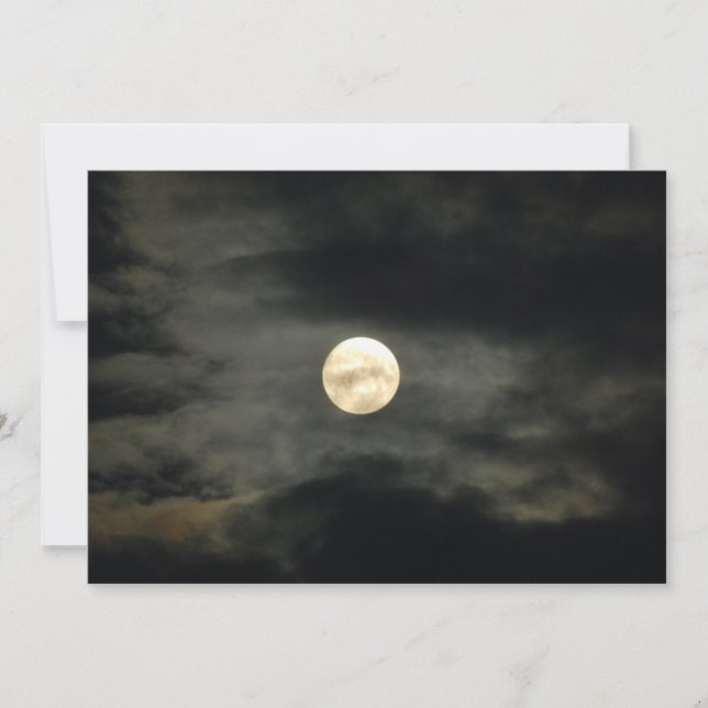 Night Sky - Vollmond- und Dunkle Wolken (Vorderseite)