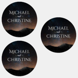 Night sky wedding under the stars etiketten