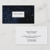 Night Sky / White Frame Visitenkarte (Vorne/Hinten)