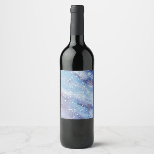 Night Sky Wine Label Weinetikett (Vorderseite)