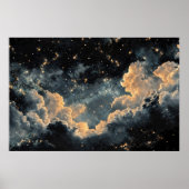 Night sky with stars poster (Vorne)