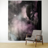 Night Sky Woodland Silhouette Landschaft Wandteppich (Beispiel)