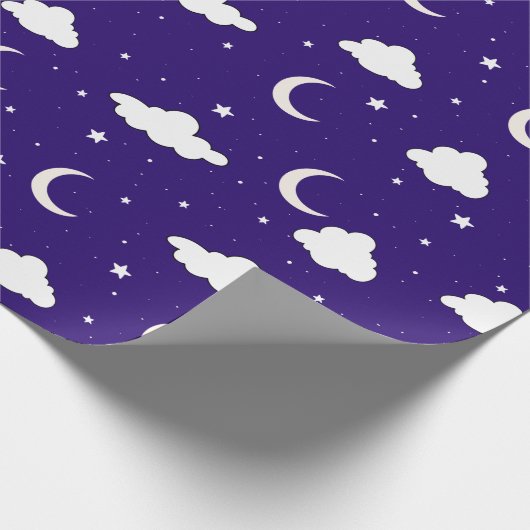Night Sky Wrapping Paper Geschenkpapier (Ecke)