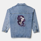 Night Skye Fantasy Celestial Woman Jeansjacke (Rückseite)