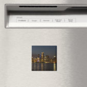 Night Skyline Chicago Pano Magnet (In Situ (Geschirrspüler))
