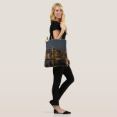 Night Skyline Chicago Pano Tasche (Am Model)