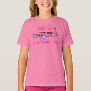 Night Song Pink Girl's T - Shirt