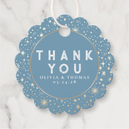 Night Star Celestial Mystical Dusty Blue Vielen Da Geschenkanhänger