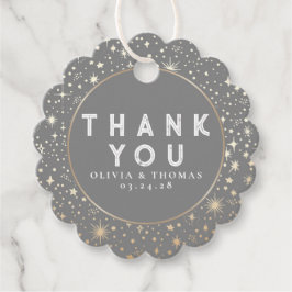Night Star Celestial Mystical Gray Vielen Dank Geschenkanhänger