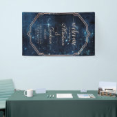 Night Star Sky Celestial Galaxy Hochzeit Begrüßung Banner (Messeveranstaltung)