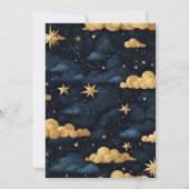 Night Star Sky Celestial Galaxy Wedding Einladung (Rückseite)