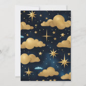 Night Star Sky Celestial Galaxy Wedding Einladung (Rückseite)