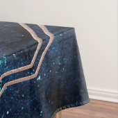 Night Star Sky Celestial Galaxy Wedding Monogram Tischdecke (Beispiel)