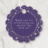 Night Stars Celestial Mystical Danke Geschenkanhänger (Rückseite)