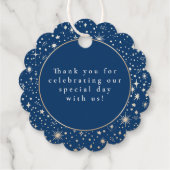 Night Stars Celestial Mystical Danke Geschenkanhänger (Rückseite)