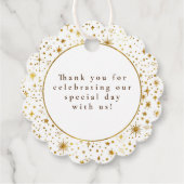 Night Stars Celestial Mystical Danke Geschenkanhänger (Rückseite)