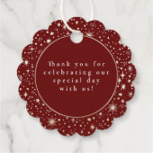 Night Stars Celestial Mystical Danke Geschenkanhänger (Rückseite)