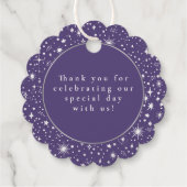 Night Stars Celestial Mystical Danke Geschenkanhänger (Rückseite)