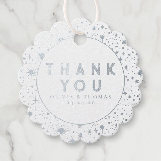 Night Stars Celestial Mystical Danke Geschenkanhänger (Vorderseite)