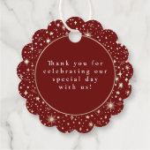 Night Stars Celestial Mystical Danke Geschenkanhänger (Rückseite)