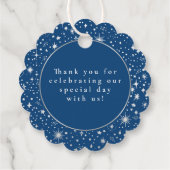 Night Stars Celestial Mystical Danke Geschenkanhänger (Rückseite)