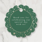 Night Stars Celestial Mystical Danke Geschenkanhänger (Rückseite)