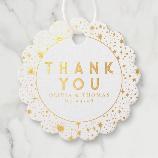 Night Stars Celestial Mystical Danke Geschenkanhänger (Vorderseite)