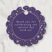 Night Stars Celestial Mystical Danke Geschenkanhänger (Rückseite)