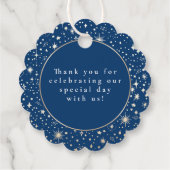 Night Stars Celestial Mystical Danke Geschenkanhänger (Rückseite)