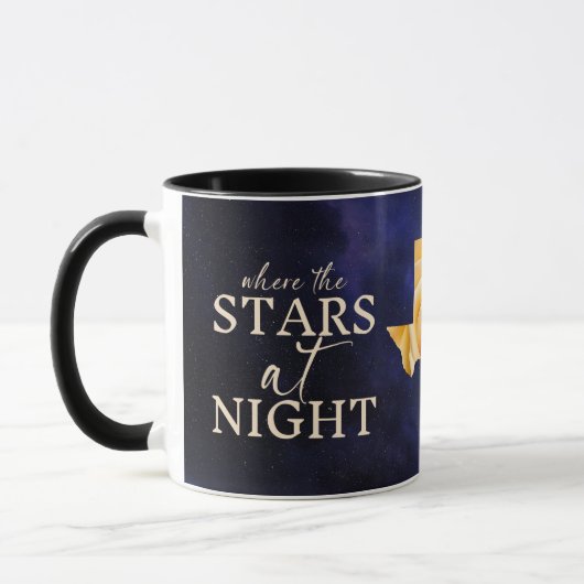 Night Stars sind Big and Bright Texas Rose Tasse (Links)