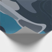 Night Stars Sky Clouds Geburtstag Geschenkpapier (Ecke)