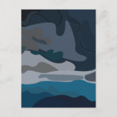 Night Stars Sky Clouds Postkarte (Vorderseite)