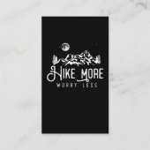 Night Stars Sky Mountains Wald Wandern Camping Visitenkarte (Vorderseite)