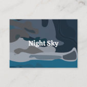 Night Stars Sky Visitenkarte (Vorderseite)