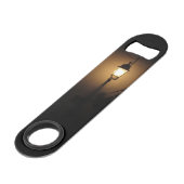 Night Street Lantern Stainless Steel Bottle Opener Speedflaschenöffner (Rückseite Schrägansicht)