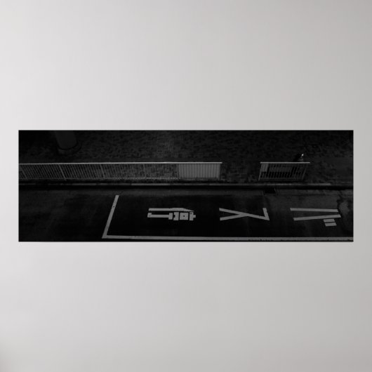 Night Street Scene in Tokio - Städtische Fotografi Poster (Vorne)