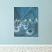 Night Street (Street by Night) (1922) Walter Grama Leinwanddruck (Insitu (Holzboden))