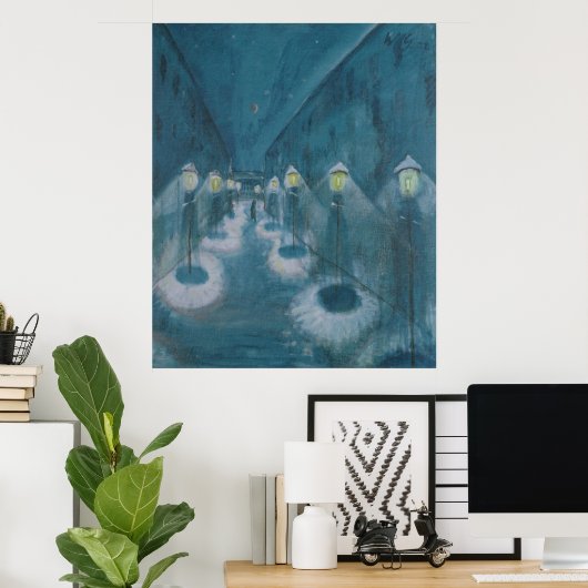 Night Street (Street by Night) (1922) Walter Grama Poster (Heimbüro)