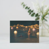 Night Swimming Postkarte (Stehend Vorderseite)