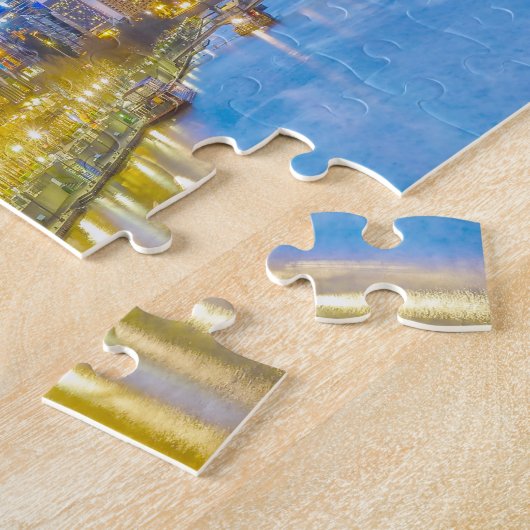 Night Time Melbourne Australien Puzzle (Seite)