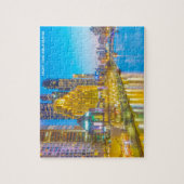 Night Time Melbourne Australien Puzzle (Vertikal)