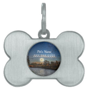 Night Time Prowl Pet ID Tag Tiermarke