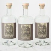 NIGHT, TOD UND DER FALL ALKOHOLFLASCHENETIKETT (Flaschen)